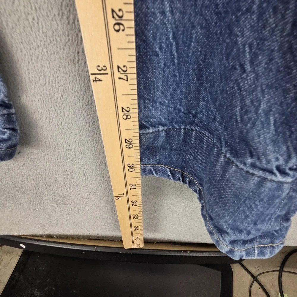 Vintage Levis Engineered Jeans Mens 30x32 Blue Twisted Button Fly Medium Wash